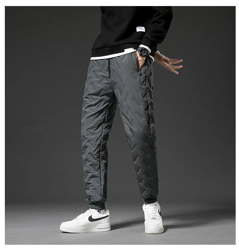 New Big Size Winter Pant Men Thick Fleece Lined Jogger Cotton Padded Warm Work Trouser Male Plus Large Sweatpant 9XL 10XL Autumn - You Offer