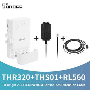 16/20A SONOFF TH Elite Origin Wifi Temperature Humidity Monitor Controller Switch With THS01/WTS01 Sensor Diy Smart Thermostatic
