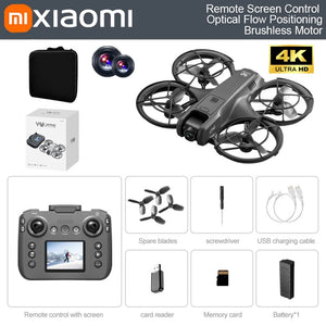 Xiaomi V666 Mini Aerial Tracker UAV 8K HD Foldable Intelligent Obstacle Avoidance Screen Remote Control Brushless Motor GPS UAV