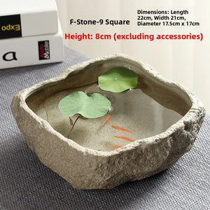 Large Size Cerc Tea Waing Basin Simulated Home Living Room Tea Cup Basin Tea House Coarse Cercs Tea Ceremony Accor...