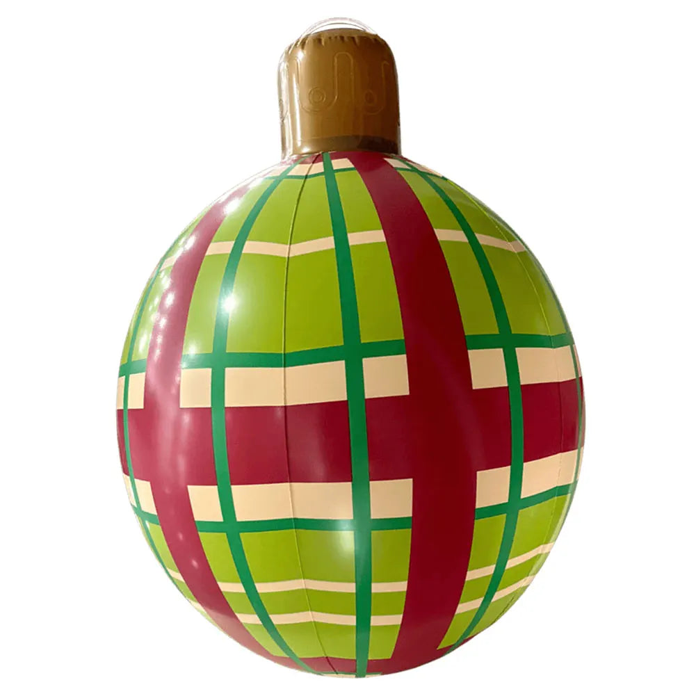 24 Inch PVC Inflatable Christmas Ball Outdoor Indoor Christmas Decorated Ball Giant Big Large Balls Toy New Year Party Ornament