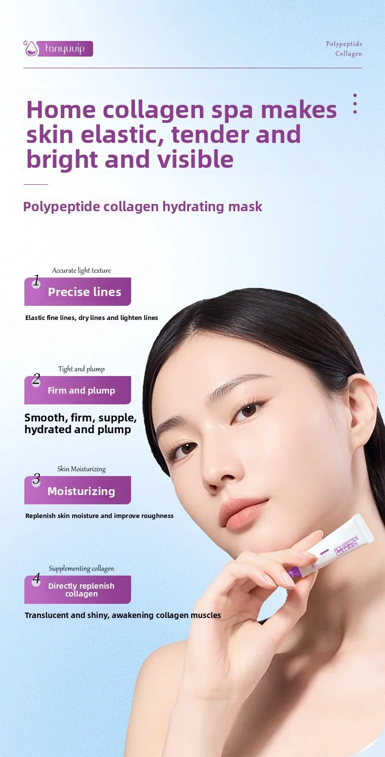 Polypeptide collagen hydrating mask Remove Dark Spots Melanin Brighten Shrink Pores Moisturizing Fade Fine Lines Skin care