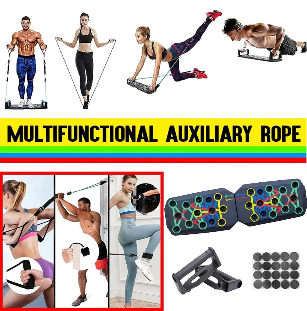 Push-up Board Set Portable Multifunctional Push-up Bar Foldable Fitness Equipment For Chest Abdomen Arms/Back Training - You Offer