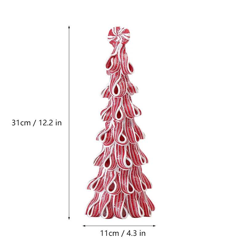 2023 Christmas Luminous Castle Christmas Tree Decoration Ornaments Soft Clay Cute Macaron Accessories Xmas Holiday Supplies