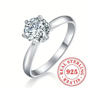 CHAOSHI High End 925 Sterling Silver Thin Rings New Trendy Luxury Temperament Women Fine Jewelry Anniversary Finger Accessories - You Offer