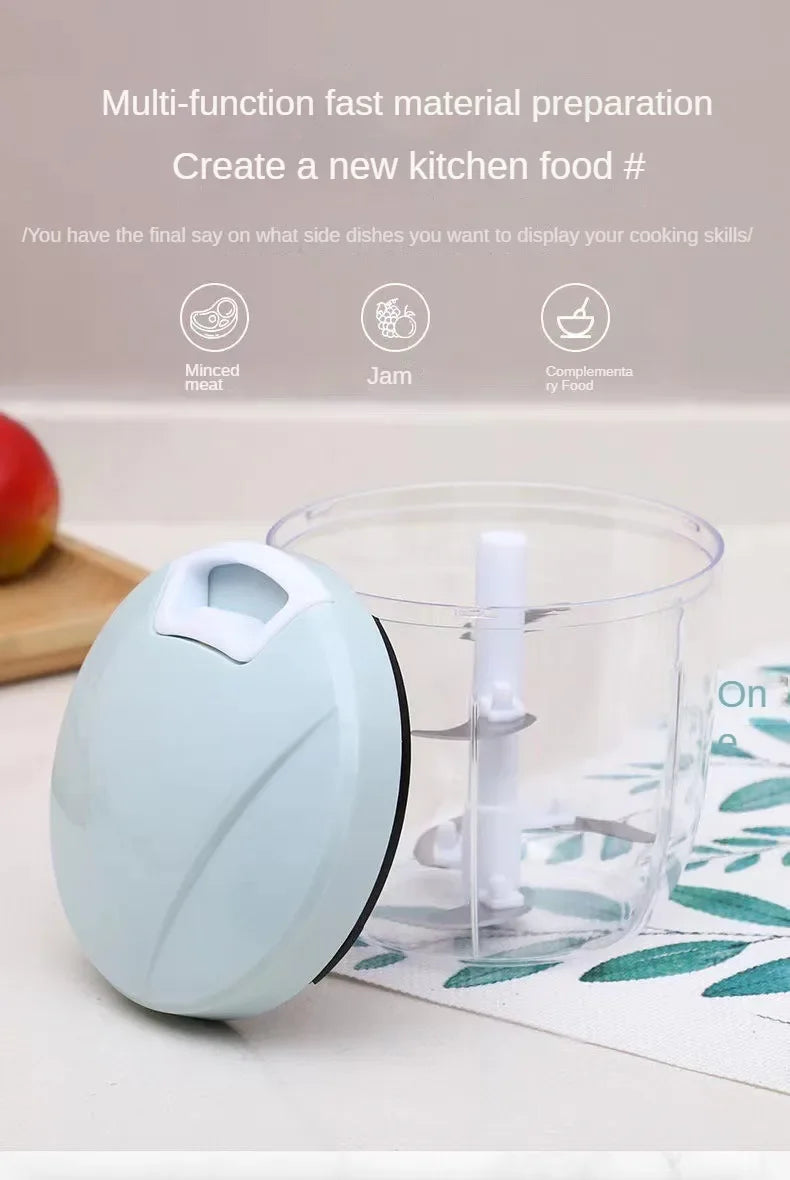 Manual Fruit Vegetable Chopper Hand Twist Pull Food Cutter Onion Nuts Grinder Mincer Shredder Garlic Cutter Kitchen Accessories