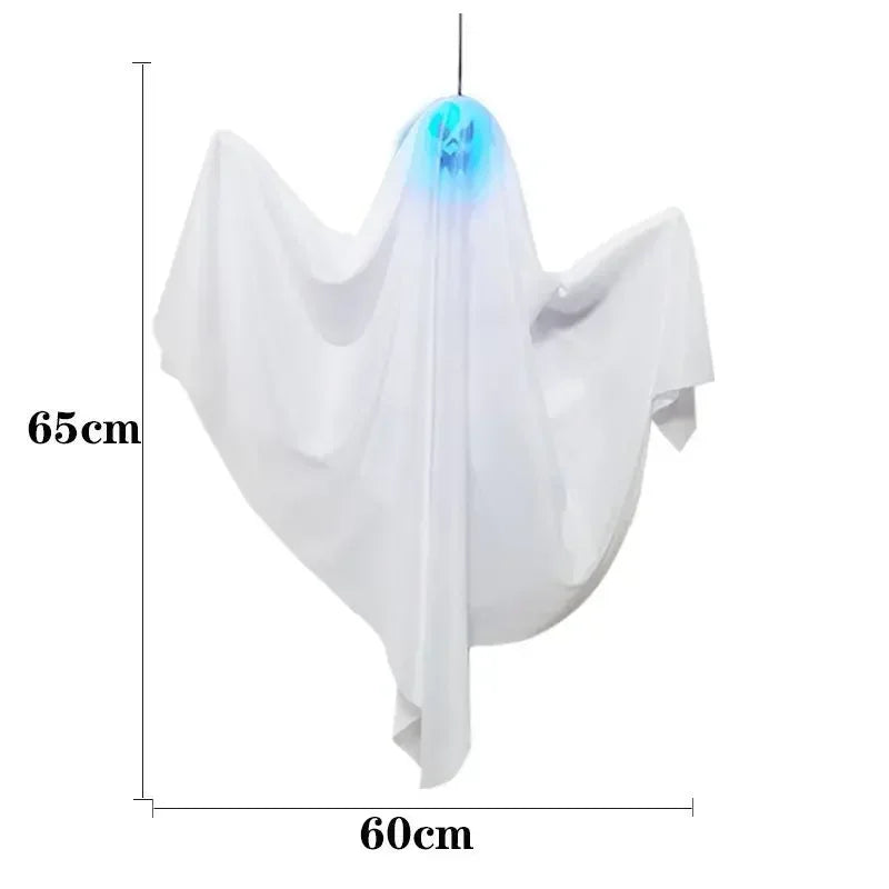 1-10PCS Halloween LED Lights Glowing Decor Hanging Scary Phantom for Haunted House Door Porch Escape Room Props Halloween Props