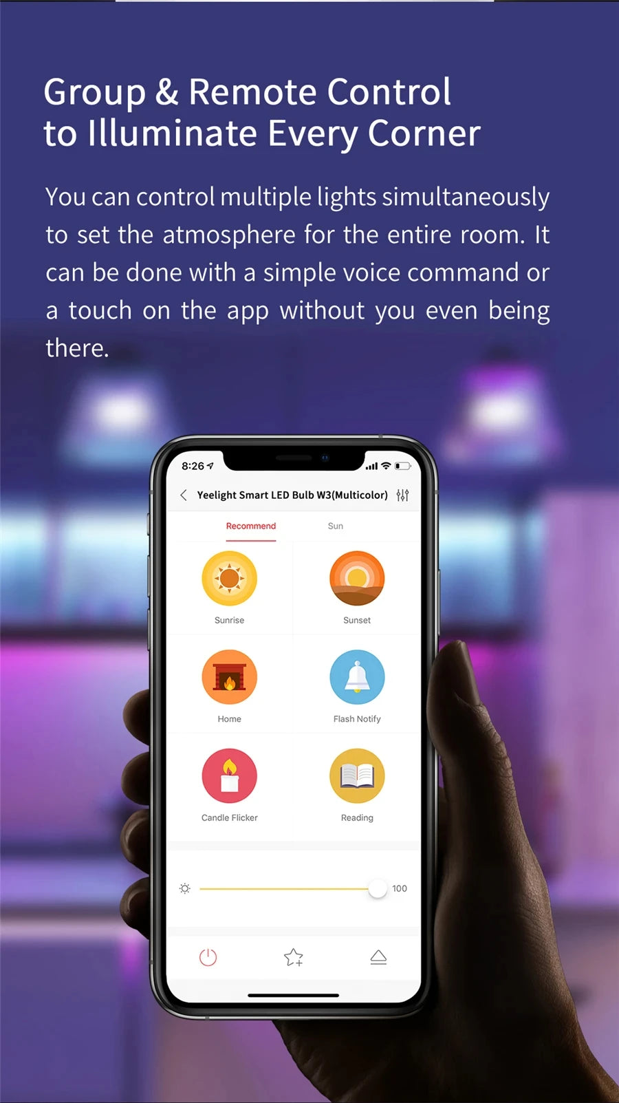 Yeelight Smart LED Bulb W3 E27 Multicolor Ambient Light Wifi Voice Control 1700K-6500K For Mi Home Alexa Google SmartThings