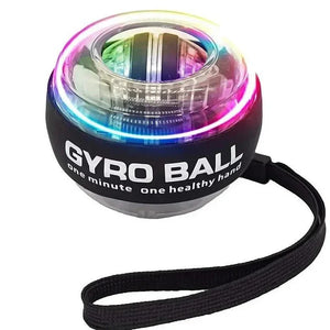 LED Gyroscopic Ball Autostart Range Gyro Power Wrist Ball Self Start Fitness Exercise Equipment Arm Hand Muscle Strength Trainer