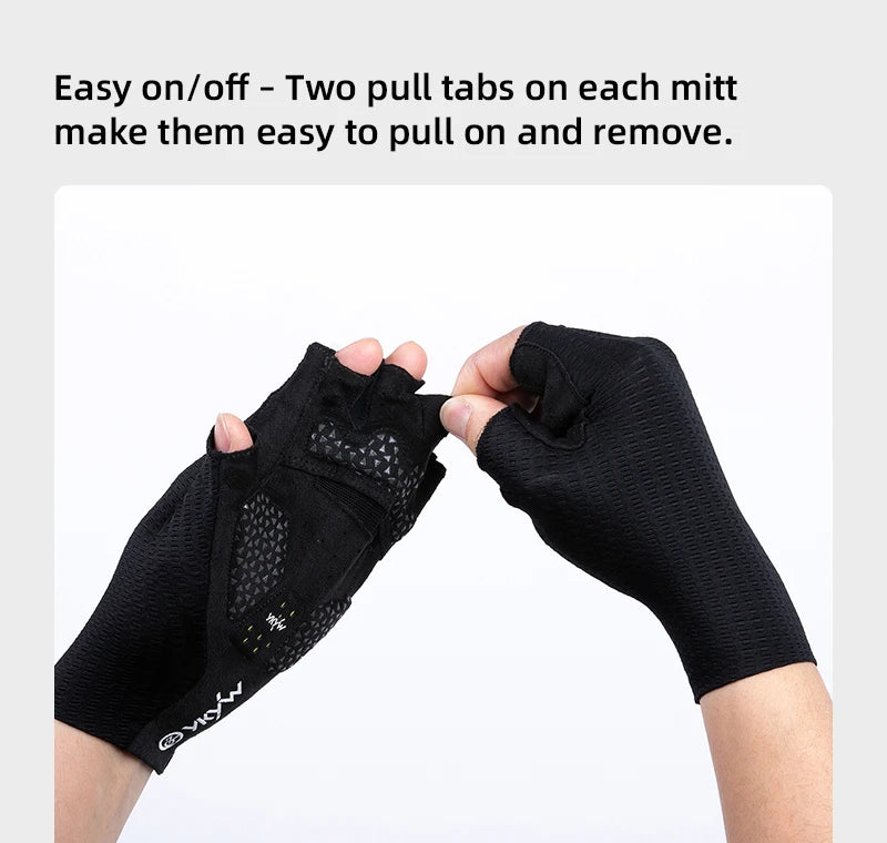YKYWBIKE 2025 Cycling Sports Gloves PORON XRD Sponge Summer Road Bike Gloves Shock-Absorbing Bicycle MTB Half Finger Gloves