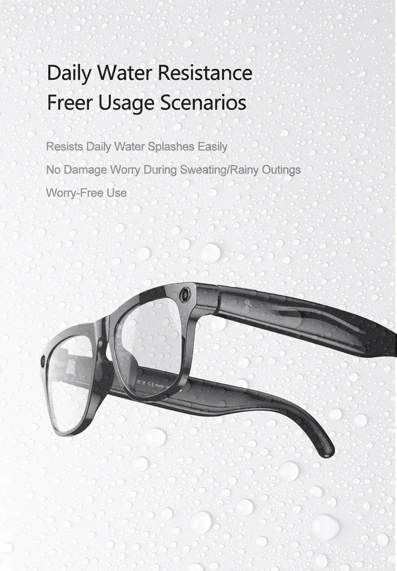 VIVO 6K HD AI Smart Glasses Photochromic Multifunction Bluetooth Calling Voice Assistant Music Player Translate Camera 2026 HOT