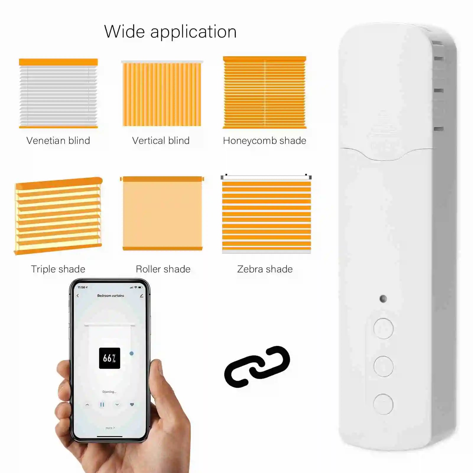 WiFi TM616EGWT Intelligent Pull Bead Curtain Motor Electric Curtain Motors phone APP Control Voice Control Quiet for Alexa Home - You Offer