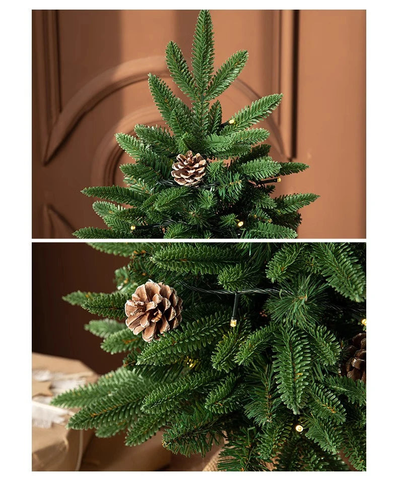 SRETNO Mini Christmas Trees Desktop Ornament Red Fruit Pine Pagoda Artificial Plants Christmas Decorations Arbolitos De Navidad