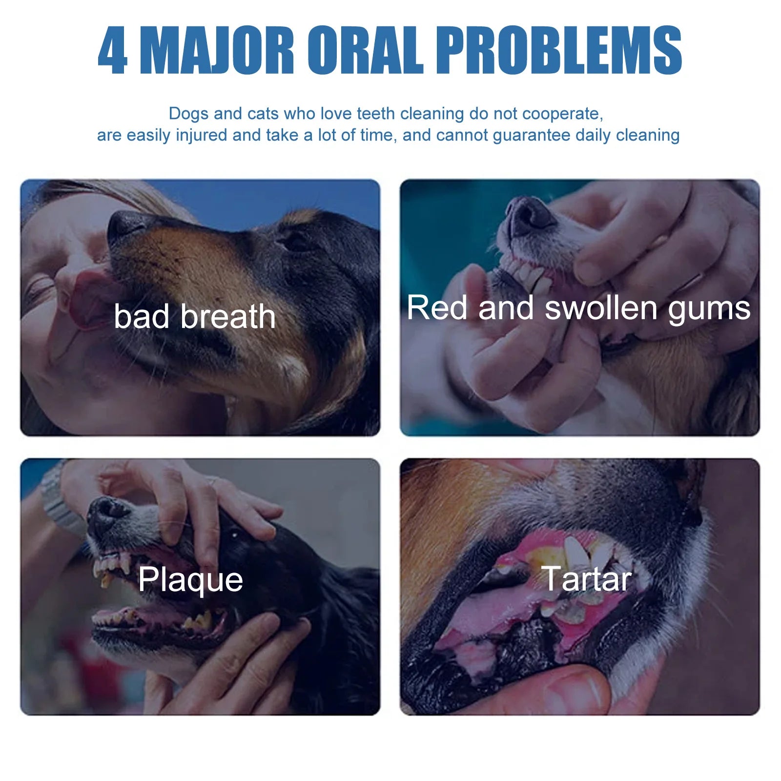 Pet Tartar Remover, Dog Calculus, Yellow Teeth, Bad Breath, Teeth Cleaning, Pet Oral Foam Cleaner