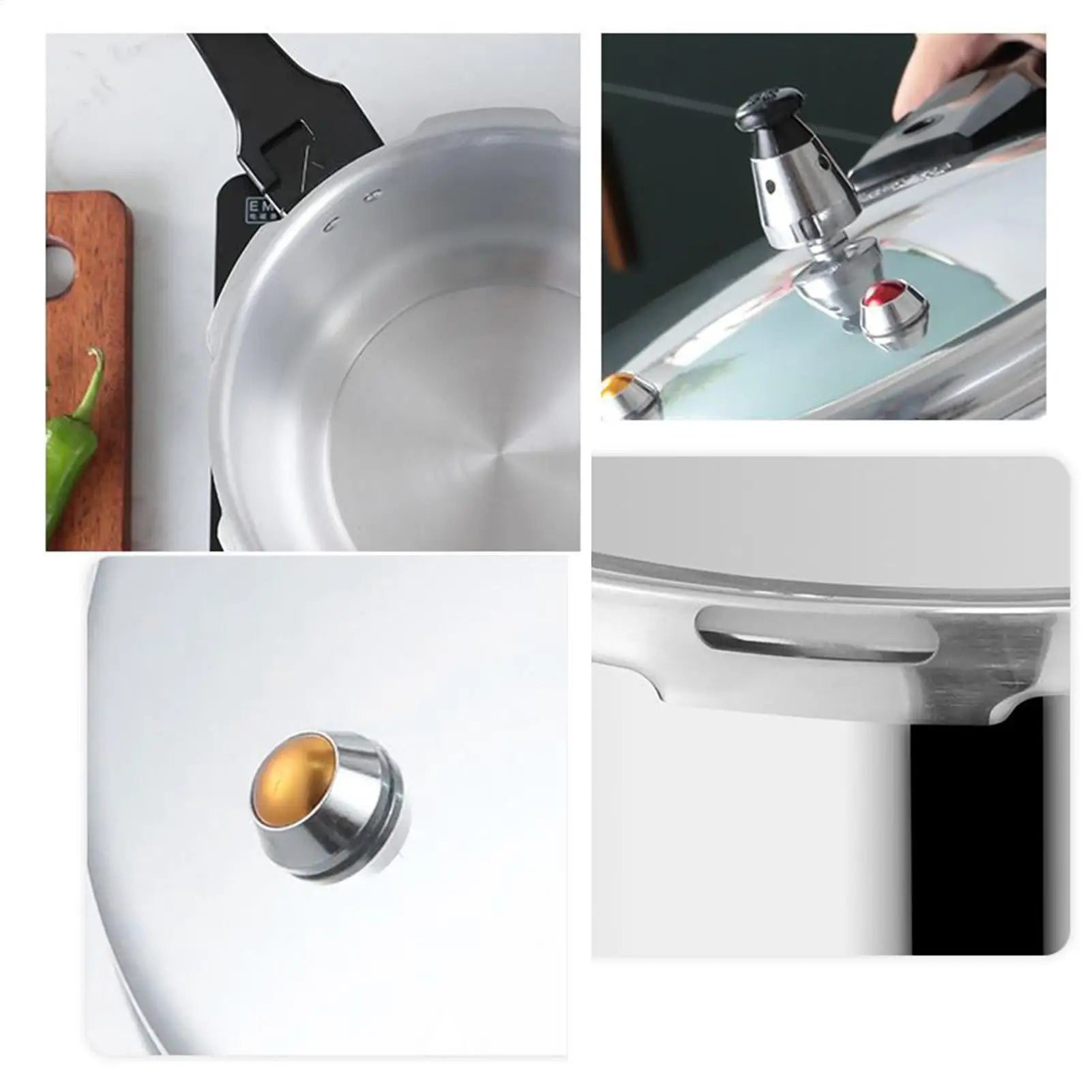 Pressure Cooker Pot 5L Grain Cooker With Steamer Insert Cooking Pot Aluminum Alloy Cookware For Poultry Meat Vegetable Seafood - You Offer