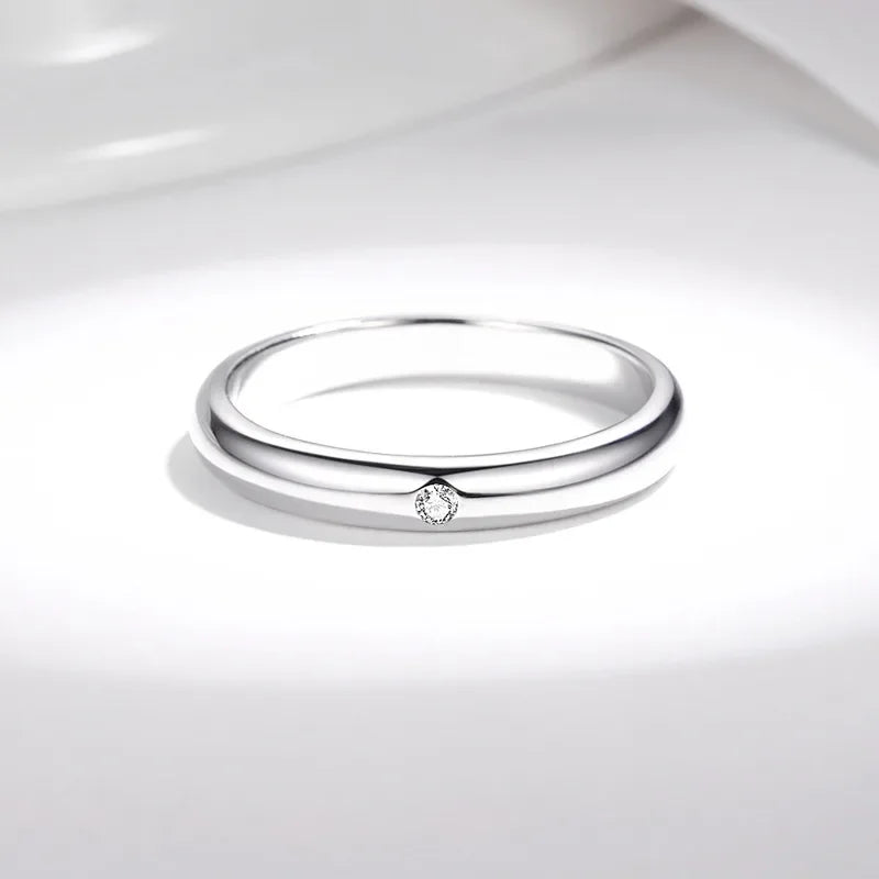 Couple's Ring 100% 925 Sterling Silver D Color Moissanite Diamond Rings for Women 14K Gold Plated Wedding Eternity Ring Jewelry - You Offer