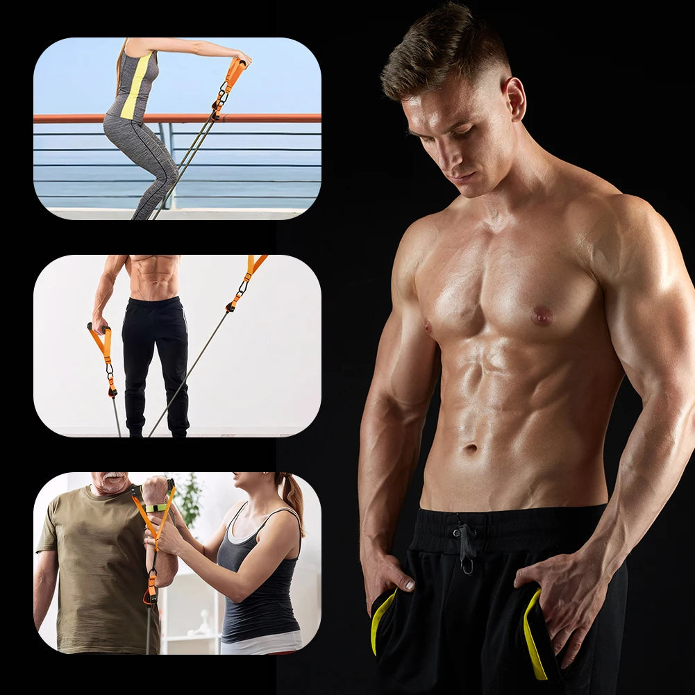 Resistance Bands Exercise Bands Heavy Duty Fitness Bands Set with Handles Workout Bands Multi-Function Home Gym Equipment - You Offer