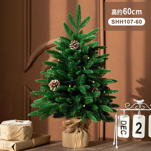 SRETNO Mini Christmas Trees Desktop Ornament Red Fruit Pine Pagoda Artificial Plants Christmas Decorations Arbolitos De Navidad