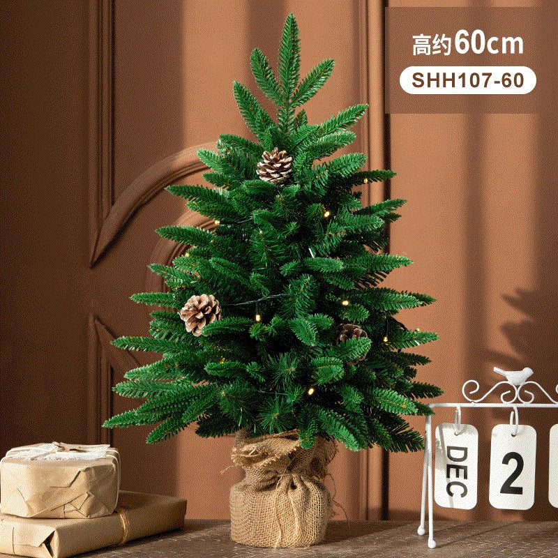 SRETNO Mini Christmas Trees Desktop Ornament Red Fruit Pine Pagoda Artificial Plants Christmas Decorations Arbolitos De Navidad