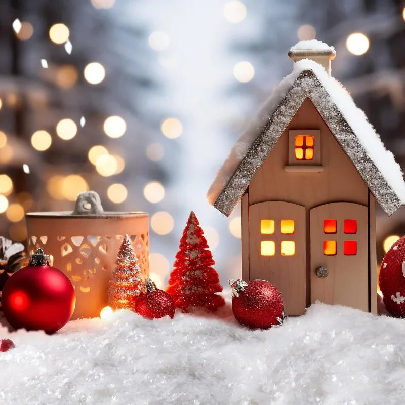 Winter Artificial Fake Snow Christmas Snow Powder Xmas Snowflake Decor for DIY Crafts Village Displays Props Holiday Supplies
