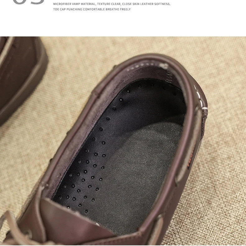 Men Loafer Shoes High Quality Handmade Wear-Resistant Genuine Leather Casual Shoes Business Luxury Dress Designer Shoes Driving