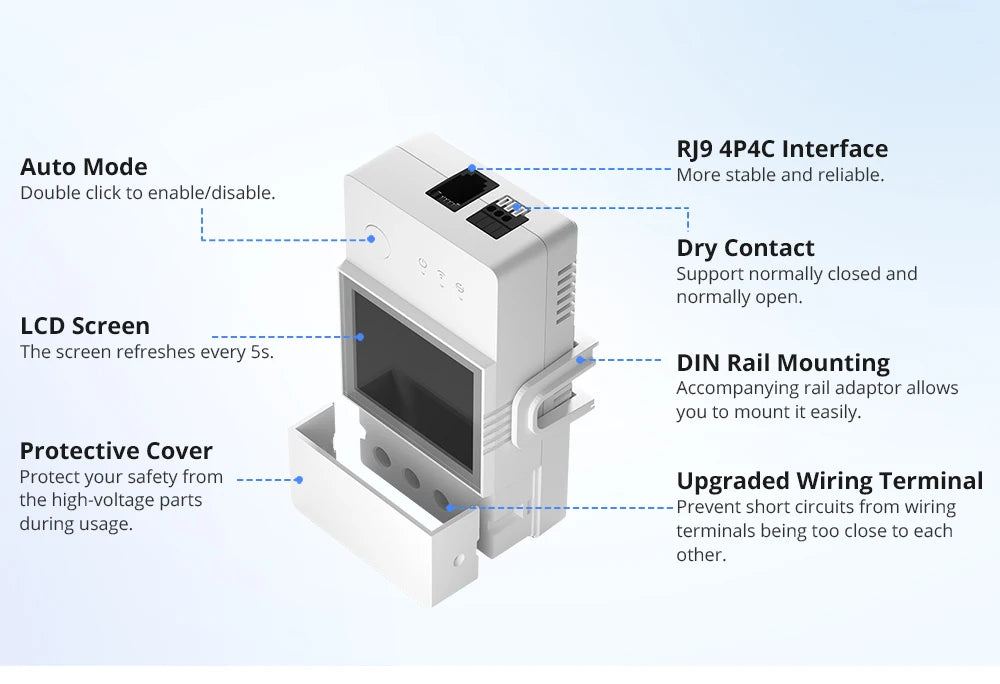 16/20A SONOFF TH Elite Origin Wifi Temperature Humidity Monitor Controller Switch With THS01/WTS01 Sensor Diy Smart Thermostatic