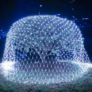 Net LED String Lights 8Modes 220V 110V EU Plug Festival Christmas Decoration Halloween New Year 2026 Wedding Party