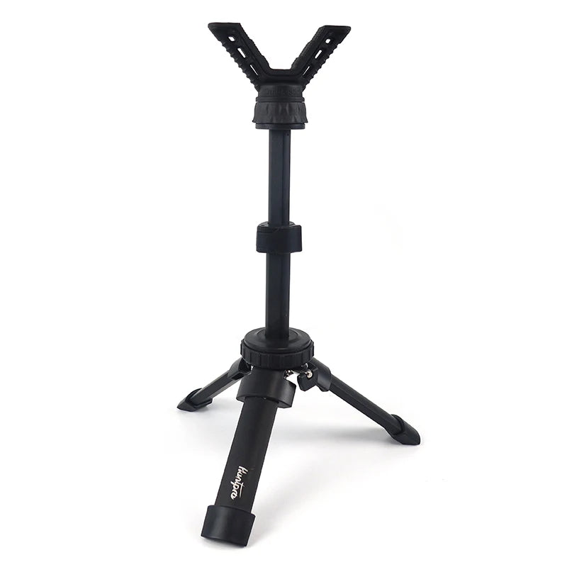 Professional Mini Camera Stick Shooting Hunting Telescope Tripod Outdoor Aluminum V Yoke Head with Height Adjustment for Outdoor