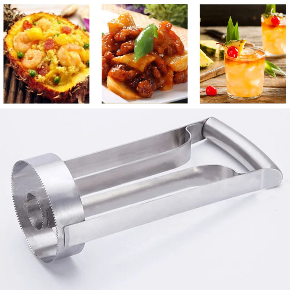Stainless Steel Pineapple Peeler Cutter Ananas Meat Extractor Cut Corer Remover Machine Home Kitchen Knife Slicer Fruit Tools - You Offer