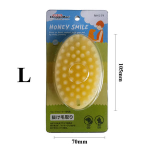 Dog Cat Massage Brush Combs Cleaner Puppy Hair Removal Slicker Brushes Wash Tools Soft Gentle Silicone Bristles