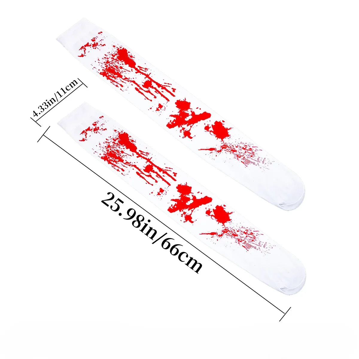 Halloween Gloves Scary Atmosphere Decorated Blood Gloves Blood Socks Party Costume Blood Mark Props Halloween Decorative Prop