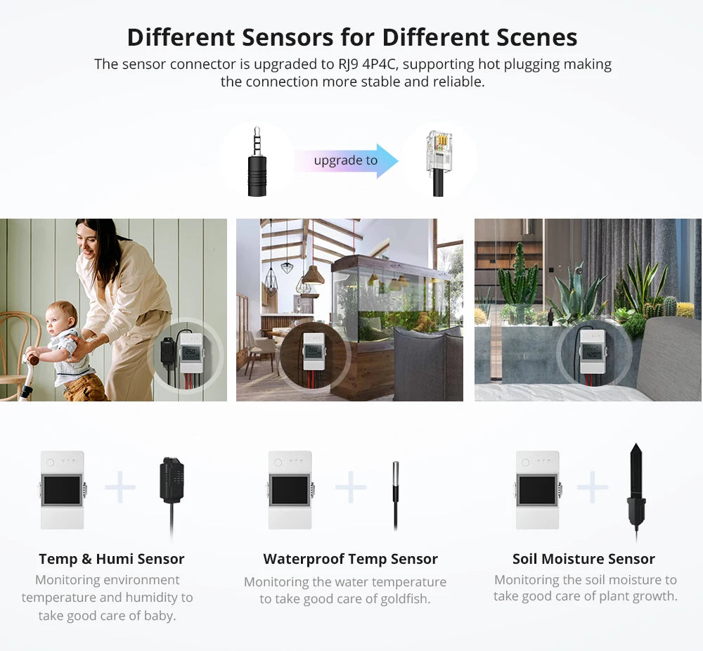 16/20A SONOFF TH Elite Origin Wifi Temperature Humidity Monitor Controller Switch With THS01/WTS01 Sensor Diy Smart Thermostatic