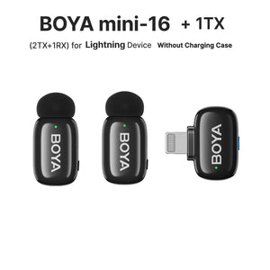 BOYA BOYA mini Wireless Lavalier Microphone for iPhone 15/16 Android USB-C Devices Noise Reduction for Video Recording Streaming