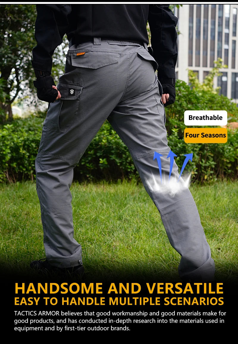 Men Tactical Pants Hiking Cargo Trousers Combat Pants Softair Climbing Pants Wear Resistant Outdoor Paintball Camping Clothes