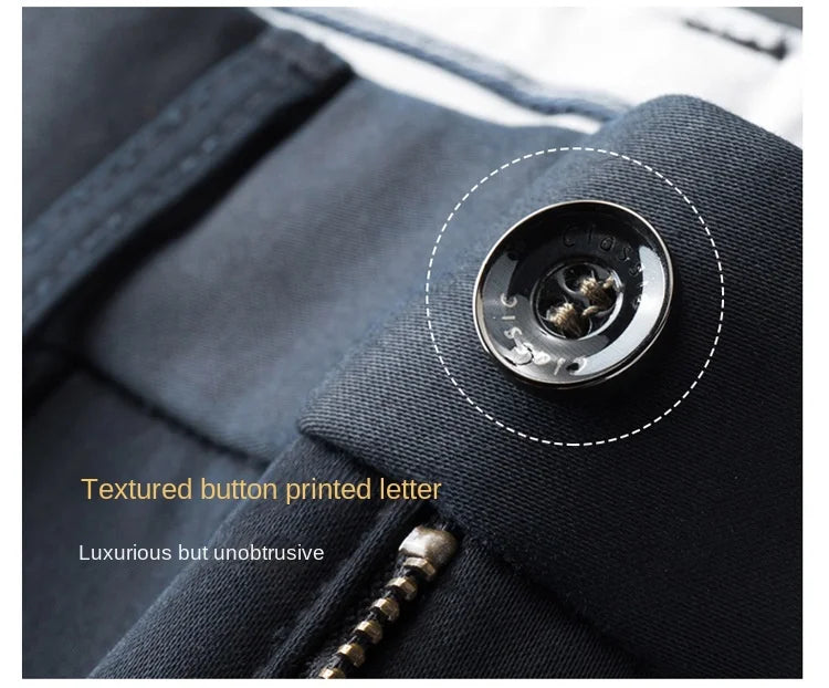 Warm Fleece Suit Pants Men Clothing Straight Regular Black Thick Winter Trousers For Men Business Formal Dress Casual Pants