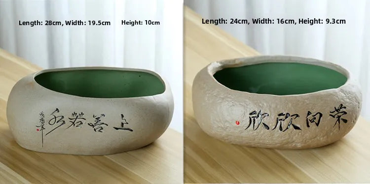 Large Size Cerc Tea Waing Basin Simulated Home Living Room Tea Cup Basin Tea House Coarse Cercs Tea Ceremony Accor...