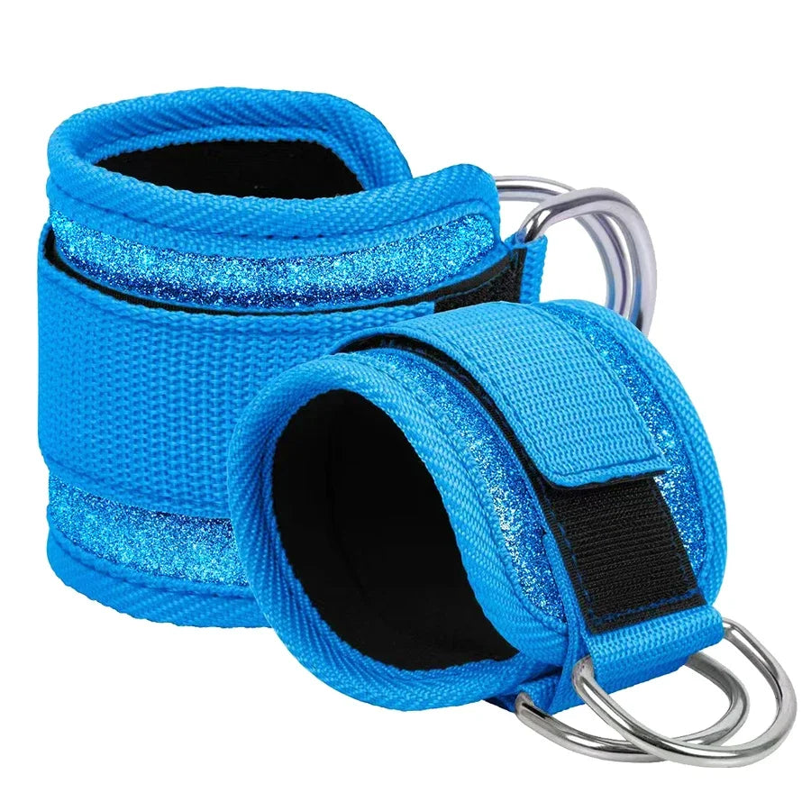 Fitness fluorescence Sports Straps Adjustable D-Ring Support Cuffs Ankle Pulley With Buckle Guard Leg Strength Safety Abductors - You Offer