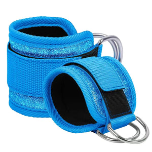 Fitness fluorescence Sports Straps Adjustable D-Ring Support Cuffs Ankle Pulley With Buckle Guard Leg Strength Safety Abductors - You Offer