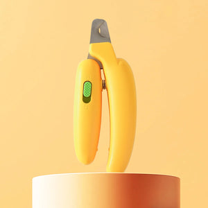 Banana Shape Pet Nail Clipper - Safe Nail Trimmer for Cats Dogs Rabbits Small Pets Prevent Bleeding Professional Grooming Tool