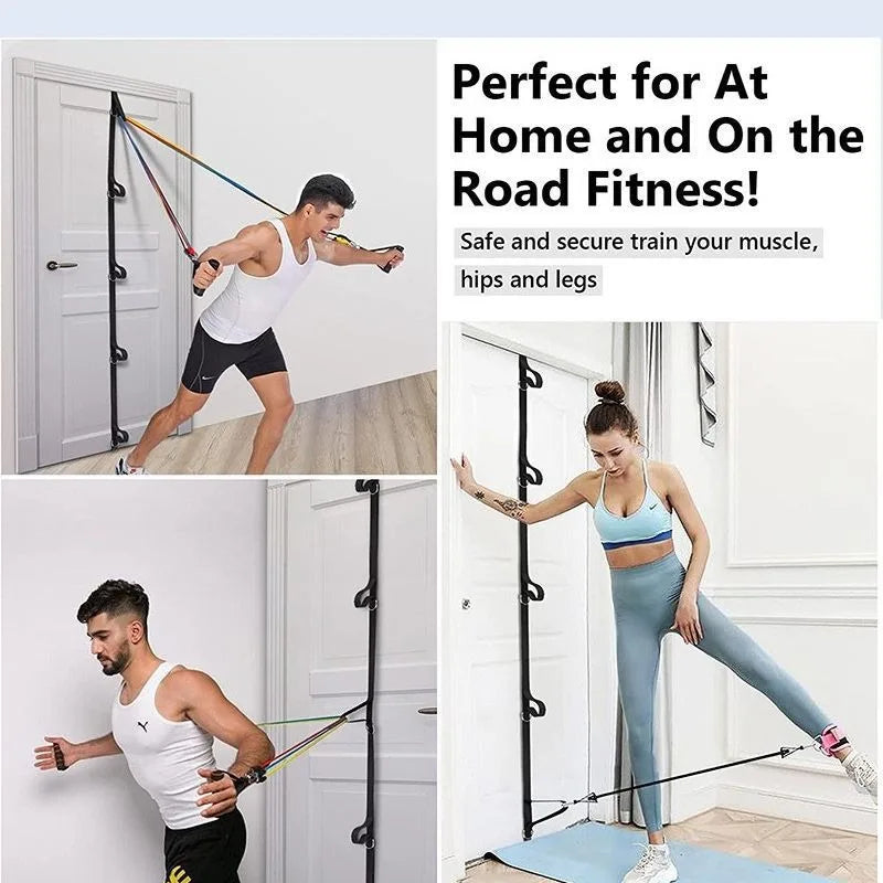 Home Fitness Elastic Training Strap Fitness Resistance Band Over Door Anchor Bands Pull Rope Door Buckle For Fitness Enthusiasts