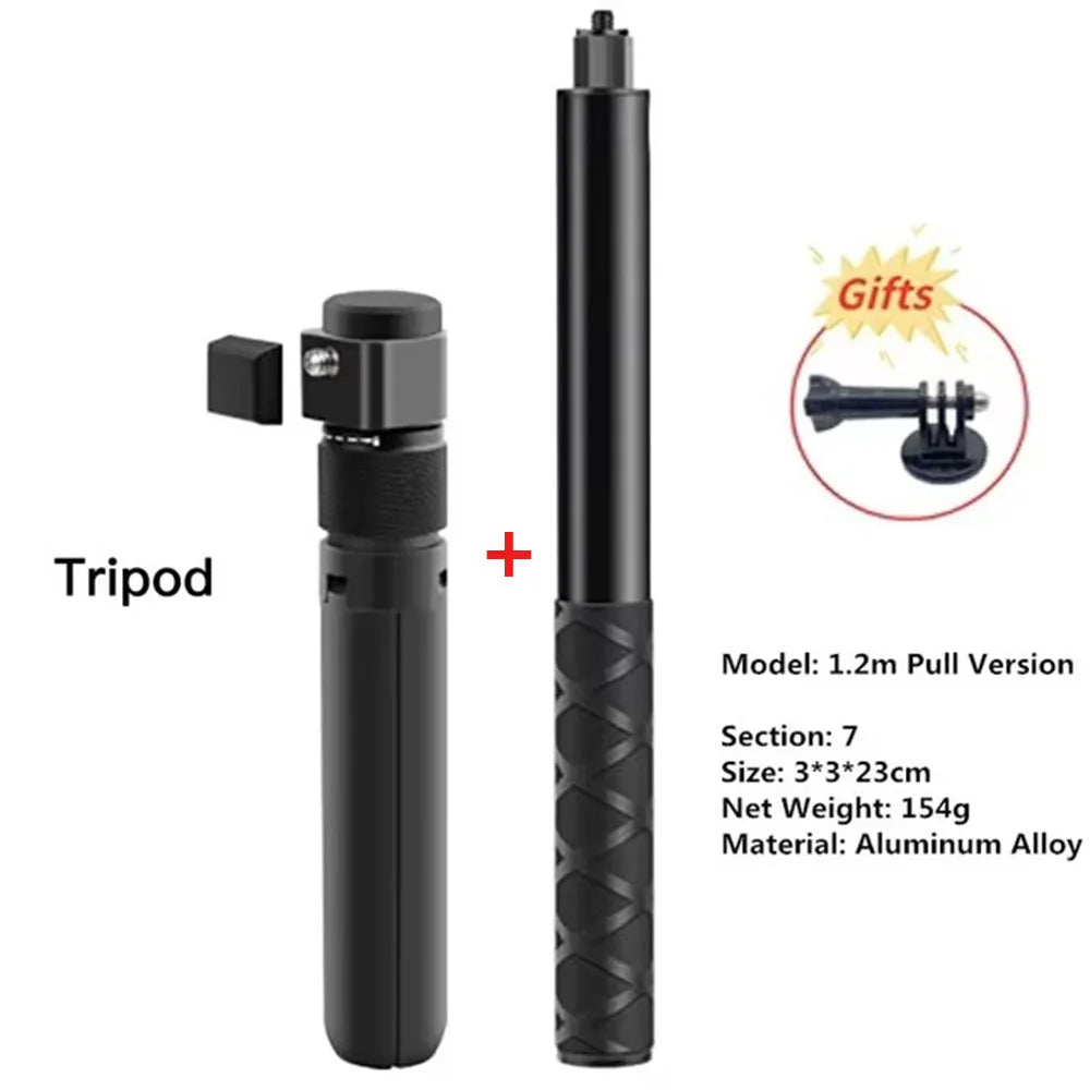 For Insta360 X5 X4 Invisible Selfie Stick Bullet Time Bundle Handle for Insta360 X4 Ace Pro 2 GoPro Panoramic Camera Accessories