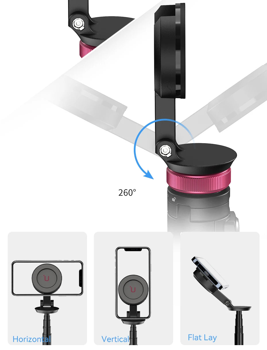 Ulanzi MT-84 1.53M Magsafe Selfie Stick Tripod Stand Bluetooth Remote Phone Extension Tripod for IPhone 16 15 LiveStreaming Vlog