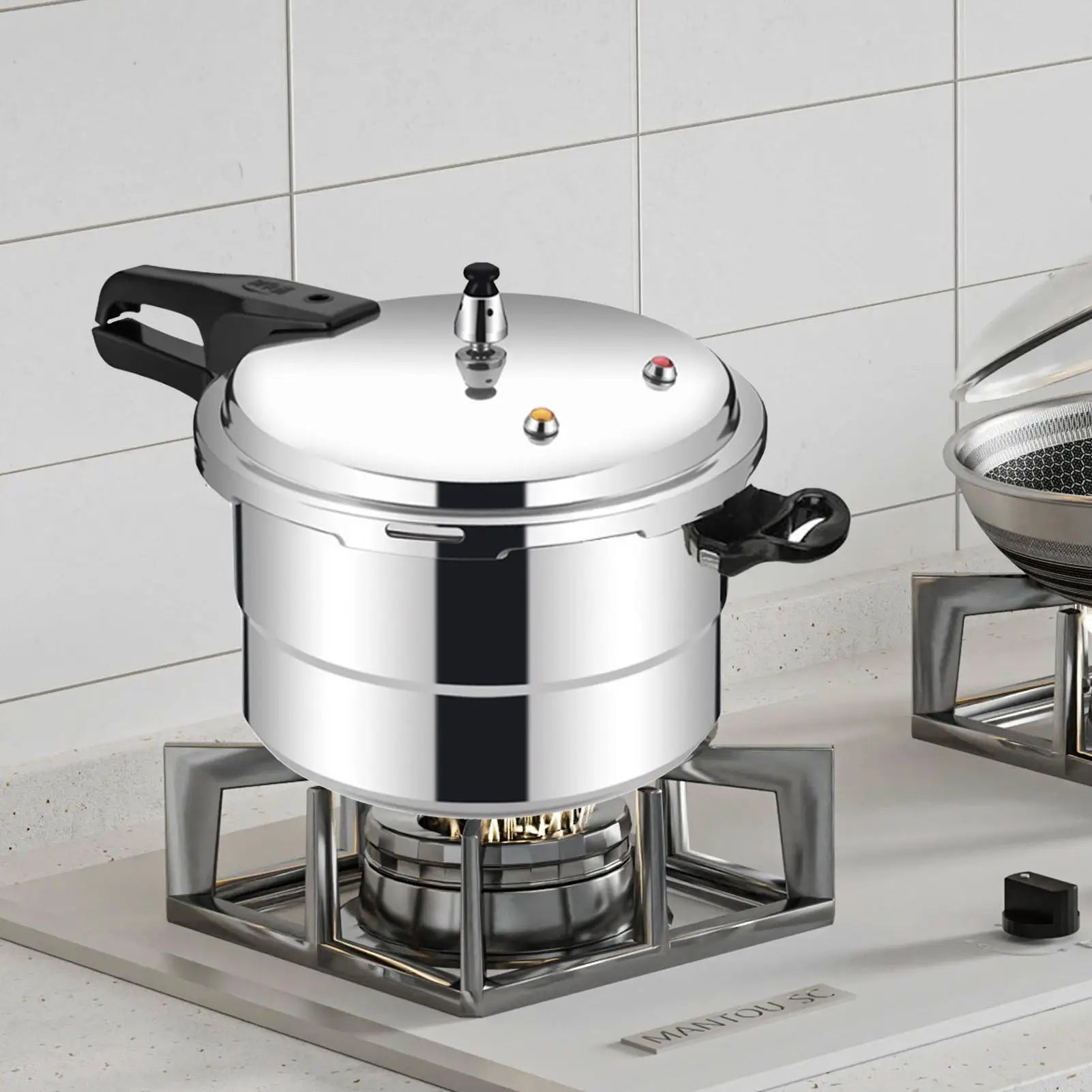 Pressure Cooker Pot 5L Grain Cooker With Steamer Insert Cooking Pot Aluminum Alloy Cookware For Poultry Meat Vegetable Seafood - You Offer