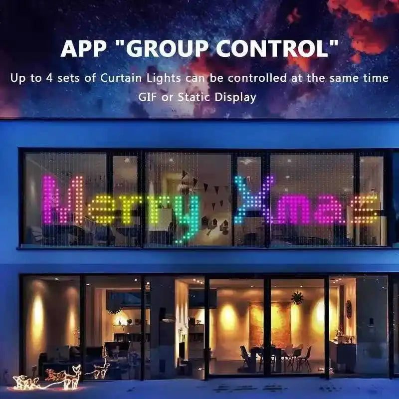 400leds Rgbic Led String WS2812B Bluetooth Smart String Fairy Lights Christmas Garland Light Waterproof For Party Curtain Room