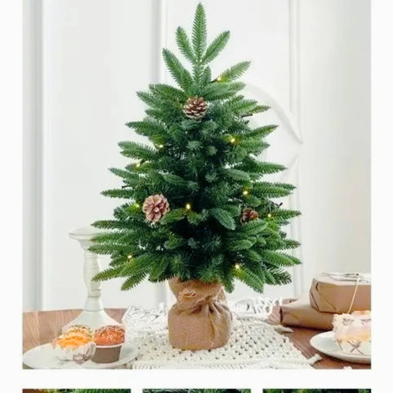 45/60/90cm PE Christmas Tree Luxury Simulated Cedar Desktop Ornaments Small Decorations