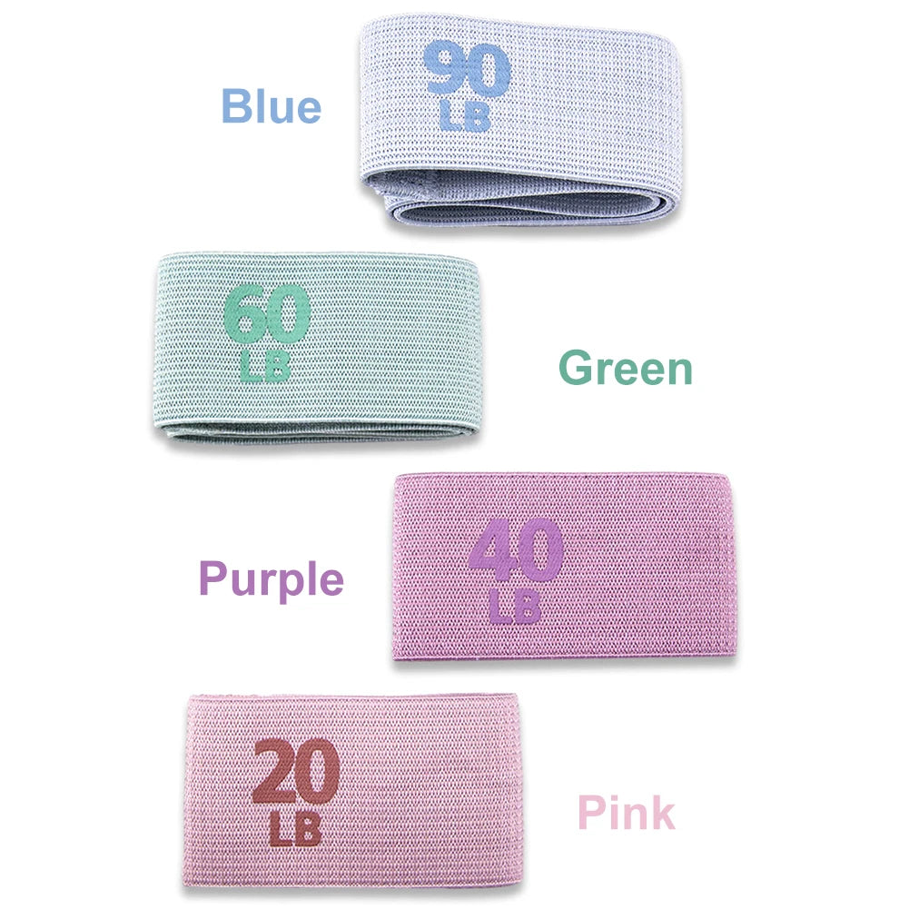 5-1pcs Elastic Workout Bands Anti-Slip Stretch Fitness Strips Portable Glute Thigh Elastic Bands Home Rubber Bands Gym Accessory - You Offer