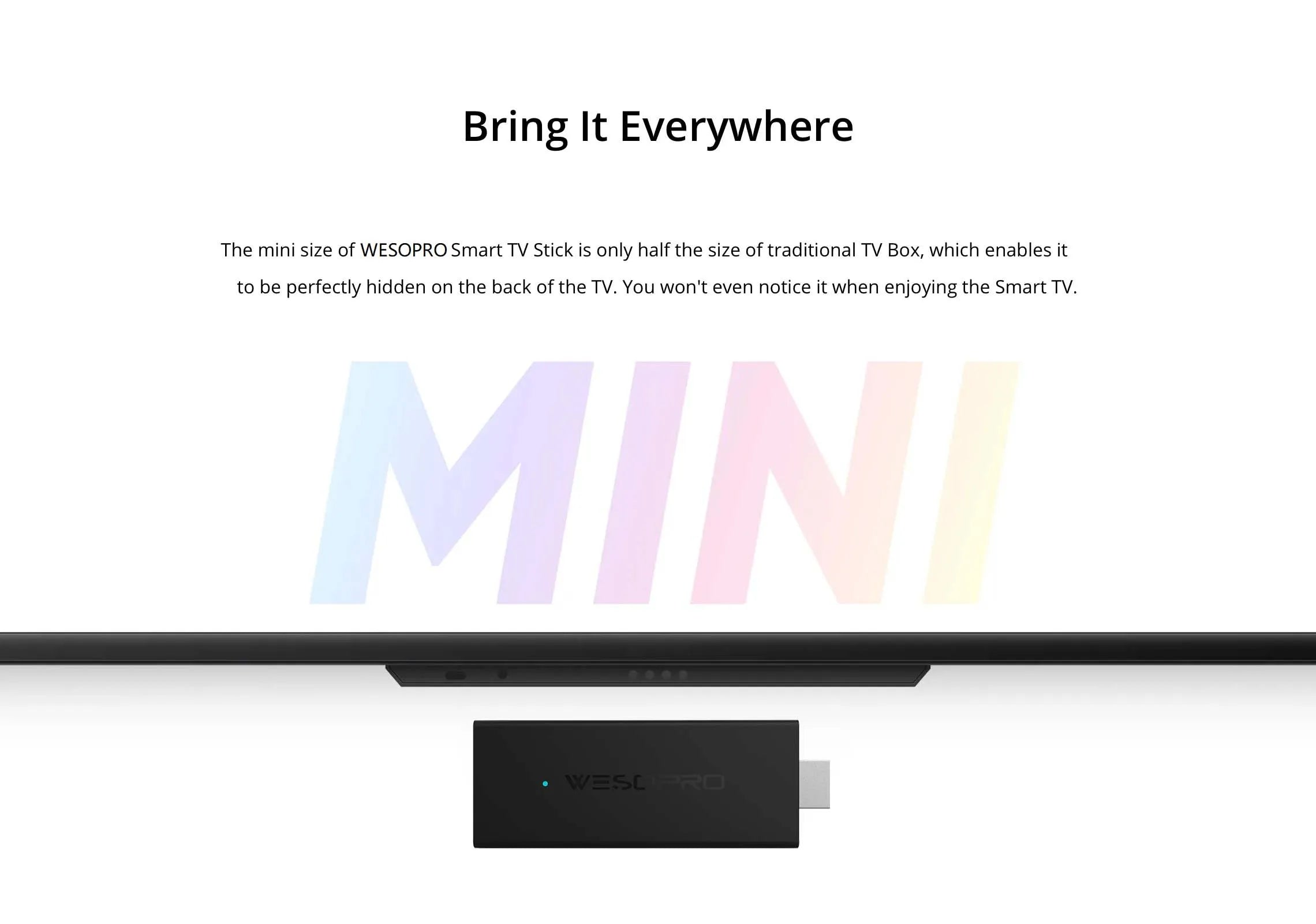 WESOPRO Android TV Stick G2 Lite Plus IPTV Dongle 1GB 2GB RAM 8GB ROM 2.4GHz 5.0GHz Wifi 4K Decoding Streaming Media Fire Stick - You Offer