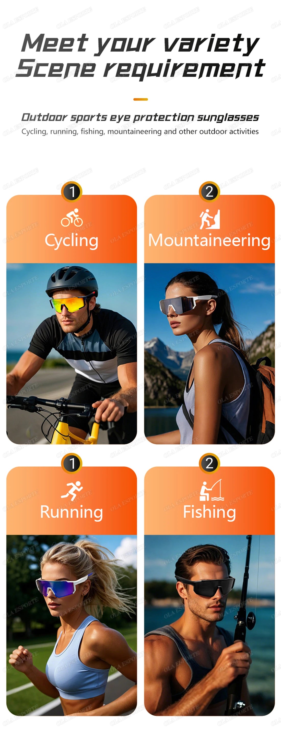 Newest audio Outdoor Smart Glasses Wireless Bluetooth Call Music Cycling Sports Headphone UV Protection Sunglasses for Men Women
