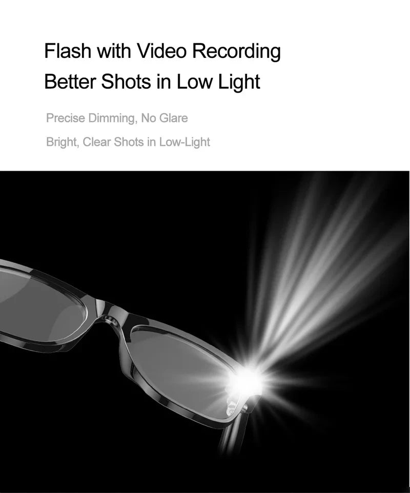 VIVO 6K HD AI Smart Glasses Photochromic Multifunction Bluetooth Calling Voice Assistant Music Player Translate Camera 2026 HOT