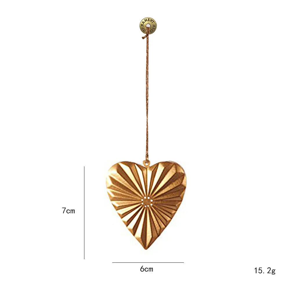 Nordic Christmas Hanging Decoration Cartoon Soldiers Angel DIY Drop Ornaments Double-sides Iron Art Xmas Tree Ornament